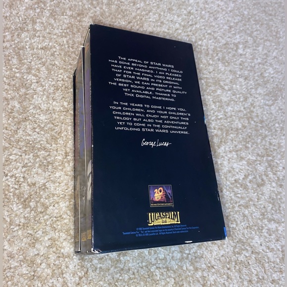 VTG 1995 Star Wars Trilogy VHS Tapes Set of 3 Classic Tapes - Picture 6 of 8